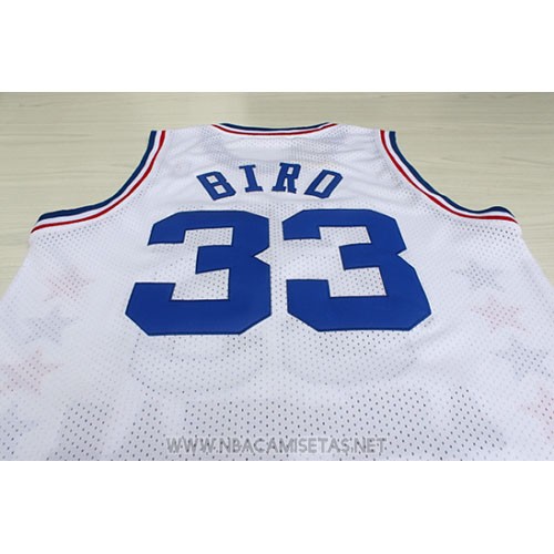 Camiseta All Star 1990 Larry Bird NO 33 Blanco